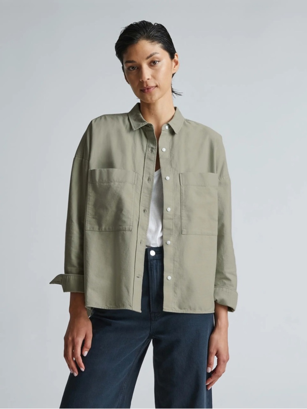 Everyone boxy Oxford shirt